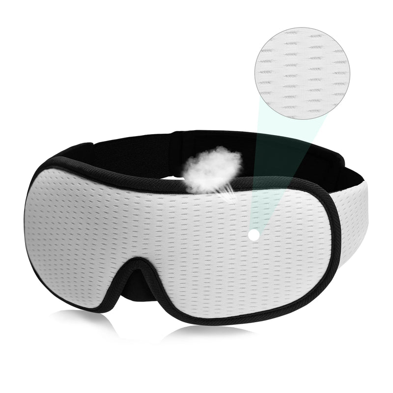 3D Light-Blocking Sleep Mask - Soft Padded Eye Shade for Ultimate Comfort