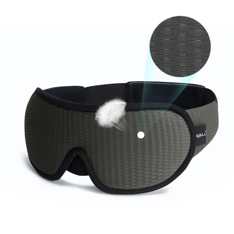 3D Light-Blocking Sleep Mask - Soft Padded Eye Shade for Ultimate Comfort