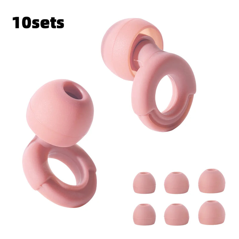 HUAK Silicone Earplugs - Noise-Canceling Earplugs for Swimming, Sleep & Soundproofing