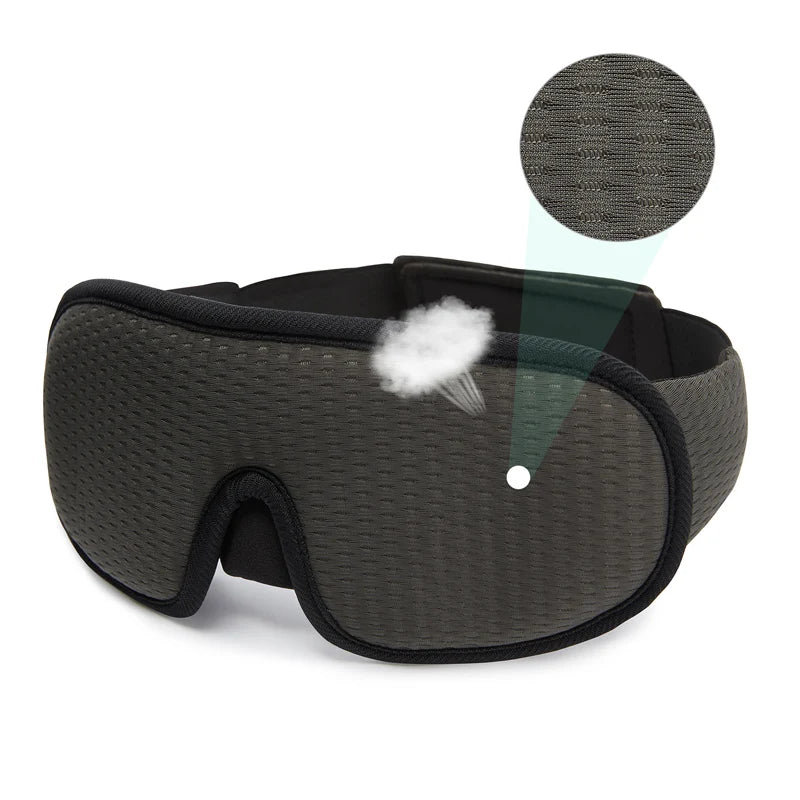 3D Light-Blocking Sleep Mask - Soft, Breathable Eye Mask for Travel & Relaxation