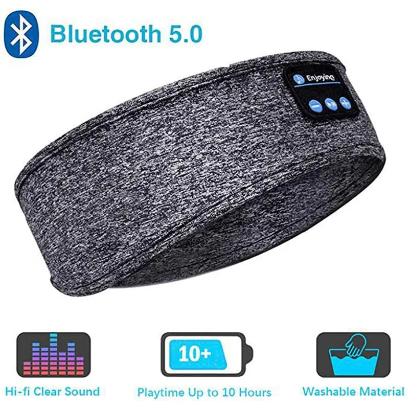 Fone Wireless Sports Headband Earphones - Top-Rated Music & Sleep Mask