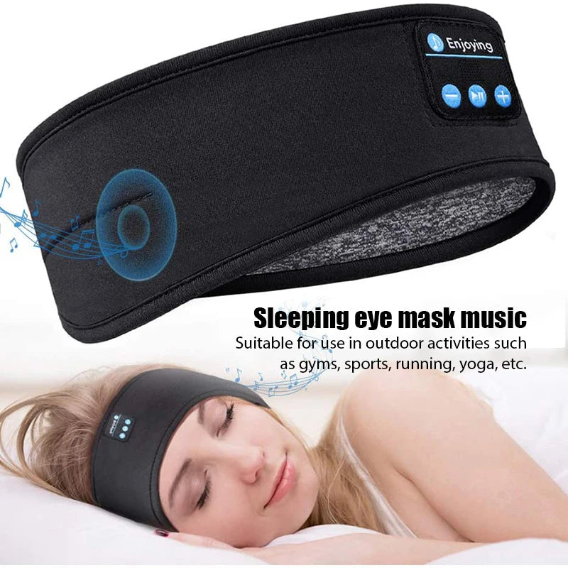 Fone Wireless Sports Headband Earphones - Top-Rated Music & Sleep Mask