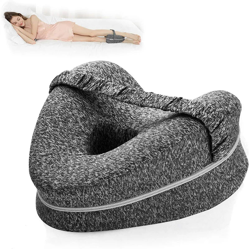 ErgoLeg Pillow - Ergonomic Leg Support Cushion for Sciatica Relief, Soft & Washable