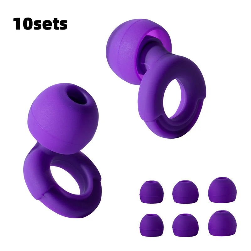 HUAK Silicone Earplugs - Noise-Canceling Earplugs for Swimming, Sleep & Soundproofing