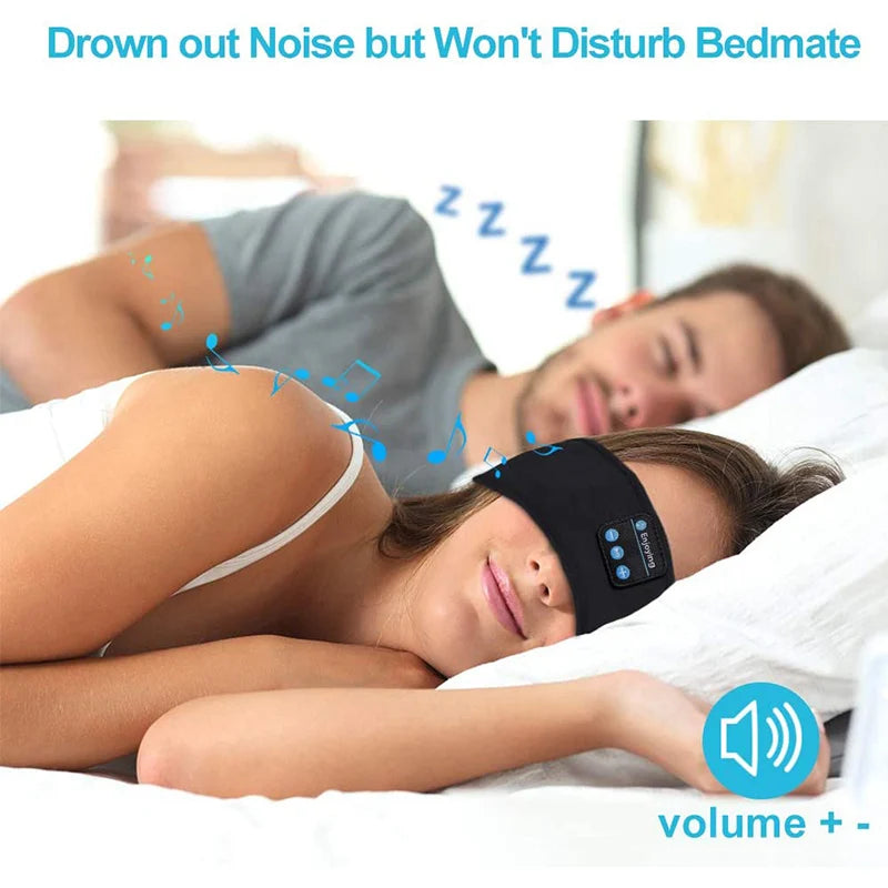 Fone Wireless Sports Headband Earphones - Top-Rated Music & Sleep Mask