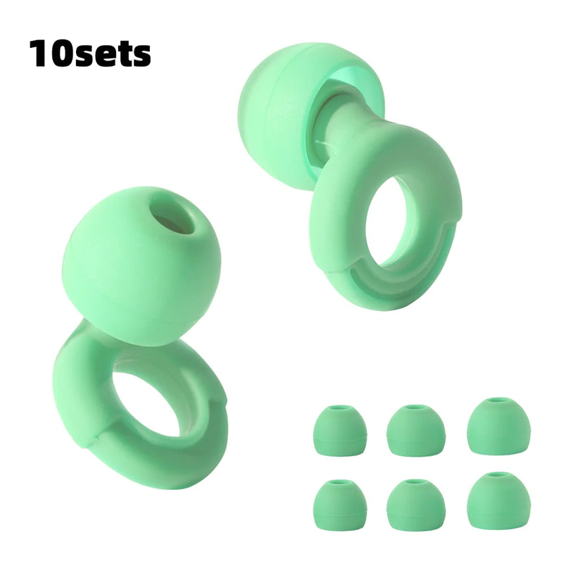 HUAK Silicone Earplugs - Noise-Canceling Earplugs for Swimming, Sleep & Soundproofing