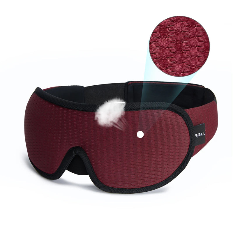 3D Light-Blocking Sleep Mask - Soft Padded Eye Shade for Ultimate Comfort