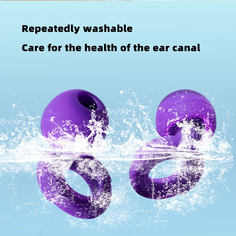 HUAK Silicone Earplugs - Noise-Canceling Earplugs for Swimming, Sleep & Soundproofing