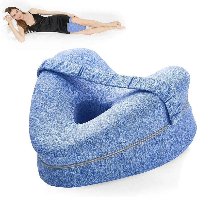 ErgoLeg Pillow - Ergonomic Leg Support Cushion for Sciatica Relief, Soft & Washable