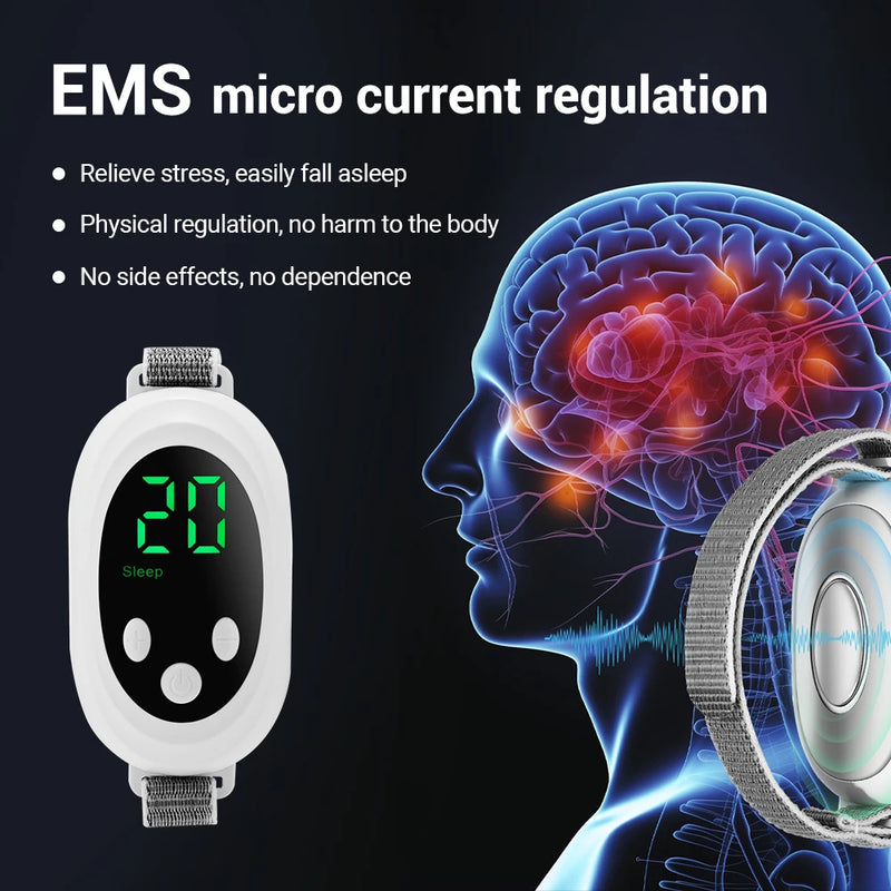 Microcurrent Sleep Aid Device - Top-Rated EMS Machine for Insomnia & Stress Relief