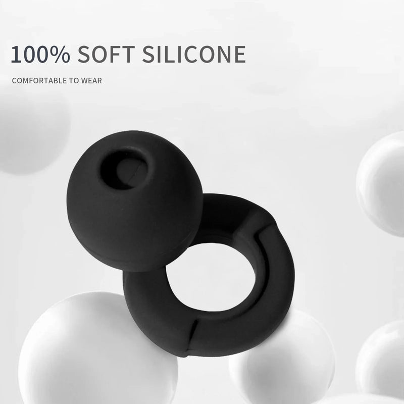 HUAK Silicone Earplugs - Noise-Canceling Earplugs for Swimming, Sleep & Soundproofing