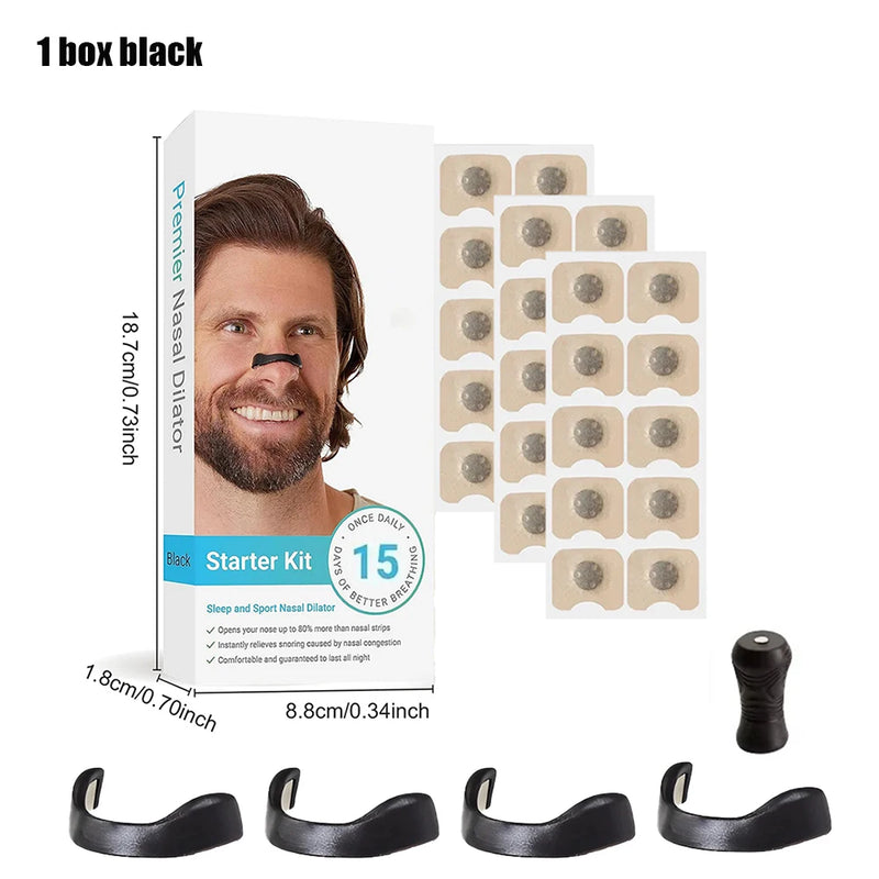 Anti-Snoring Magnetic Nose Clip Kit - Boost Airflow for Better Sleep & Performance