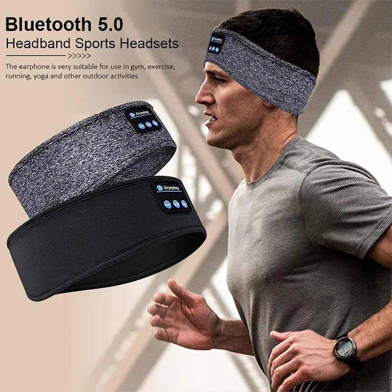 Fone Wireless Sports Headband Earphones - Top-Rated Music & Sleep Mask