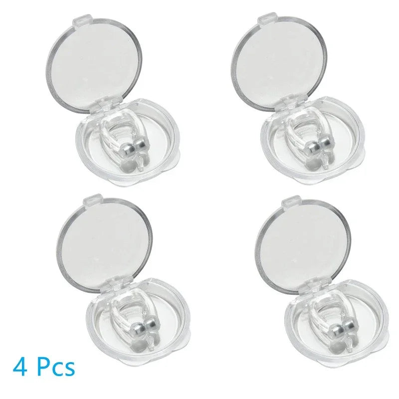 Magnetic Snore Stopper Nose Clip - Easy Breathing Aid for Better Sleep, 1/2/4PCS