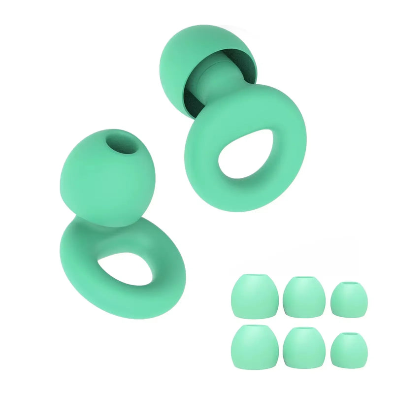 HUAK Silicone Earplugs - Noise-Canceling Earplugs for Swimming, Sleep & Soundproofing