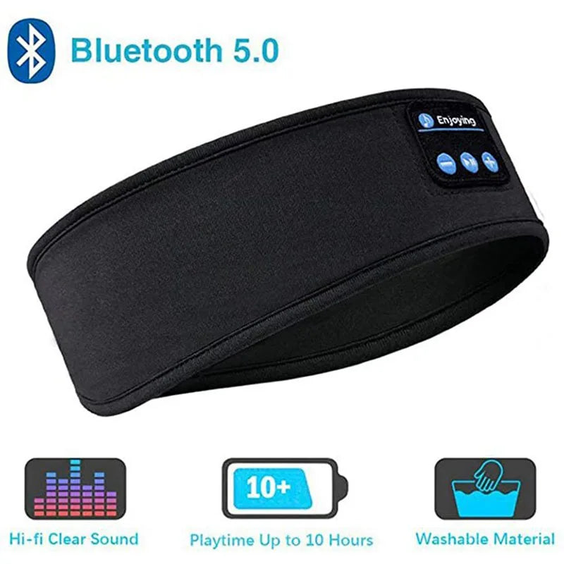 Fone Wireless Sports Headband Earphones - Top-Rated Music & Sleep Mask