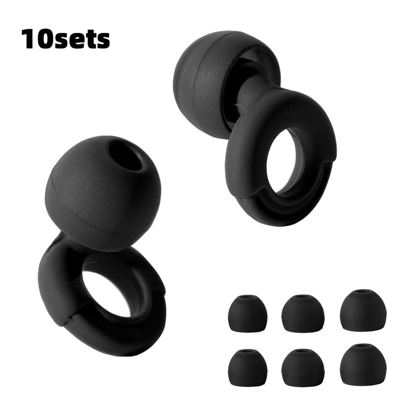 HUAK Silicone Earplugs - Noise-Canceling Earplugs for Swimming, Sleep & Soundproofing