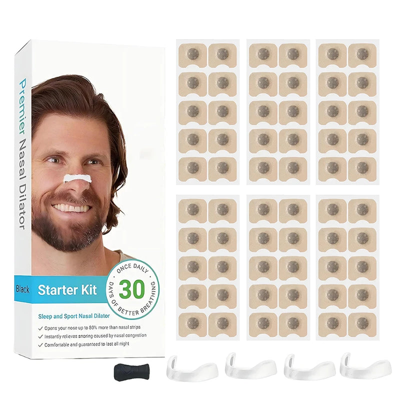 Anti-Snoring Magnetic Nose Clip Kit - Boost Airflow for Better Sleep & Performance
