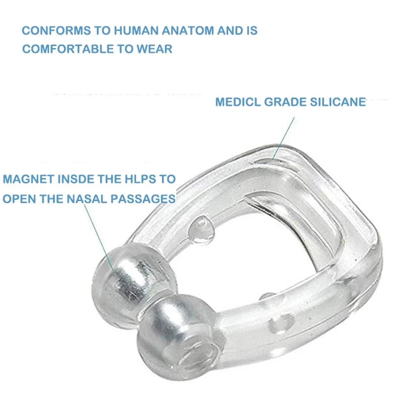 Magnetic Snore Stopper Nose Clip - Easy Breathing Aid for Better Sleep, 1/2/4PCS