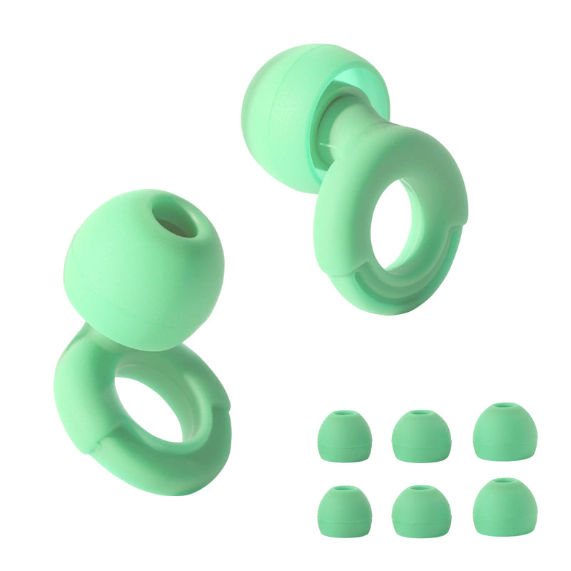 HUAK Silicone Earplugs - Noise-Canceling Earplugs for Swimming, Sleep & Soundproofing