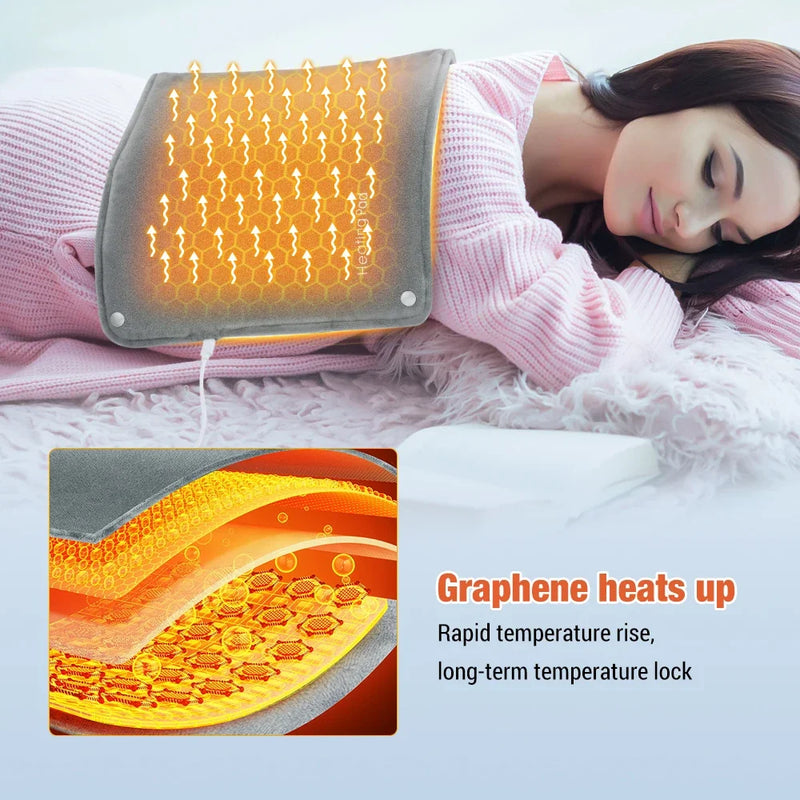 Graphene Electric Hand Warmer Pad - Fast Heating, Washable & Super Soft