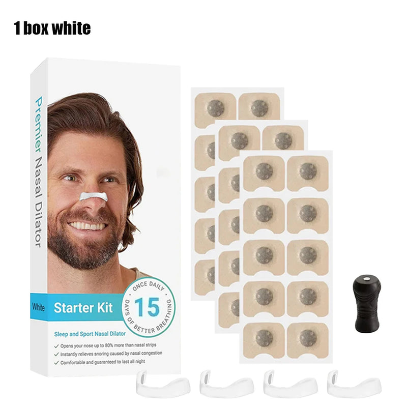 Anti-Snoring Magnetic Nose Clip Kit - Boost Airflow for Better Sleep & Performance