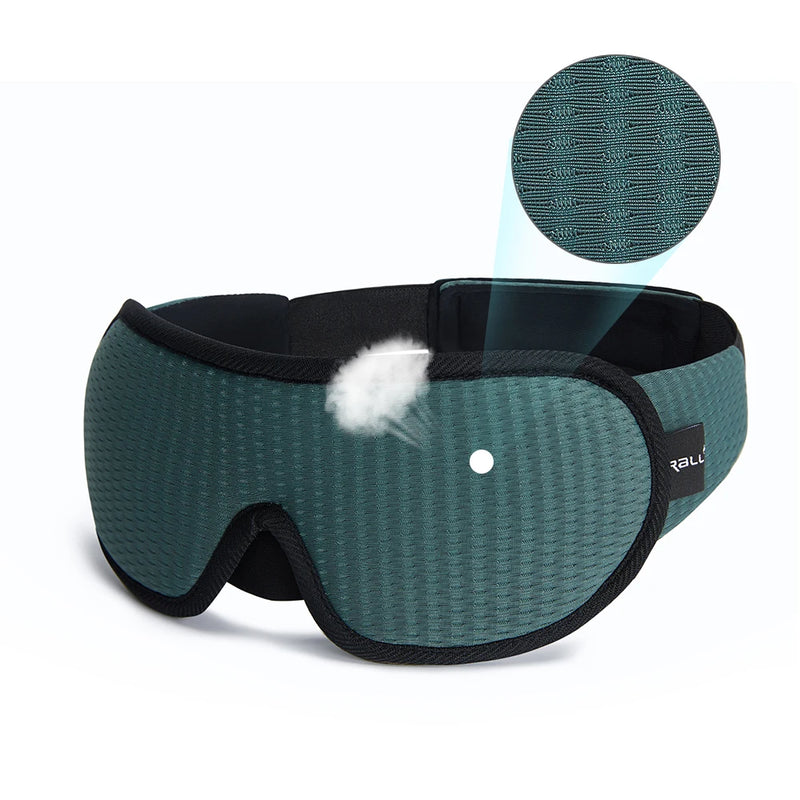 3D Light-Blocking Sleep Mask - Soft Padded Eye Shade for Ultimate Comfort
