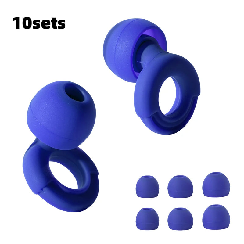 HUAK Silicone Earplugs - Noise-Canceling Earplugs for Swimming, Sleep & Soundproofing