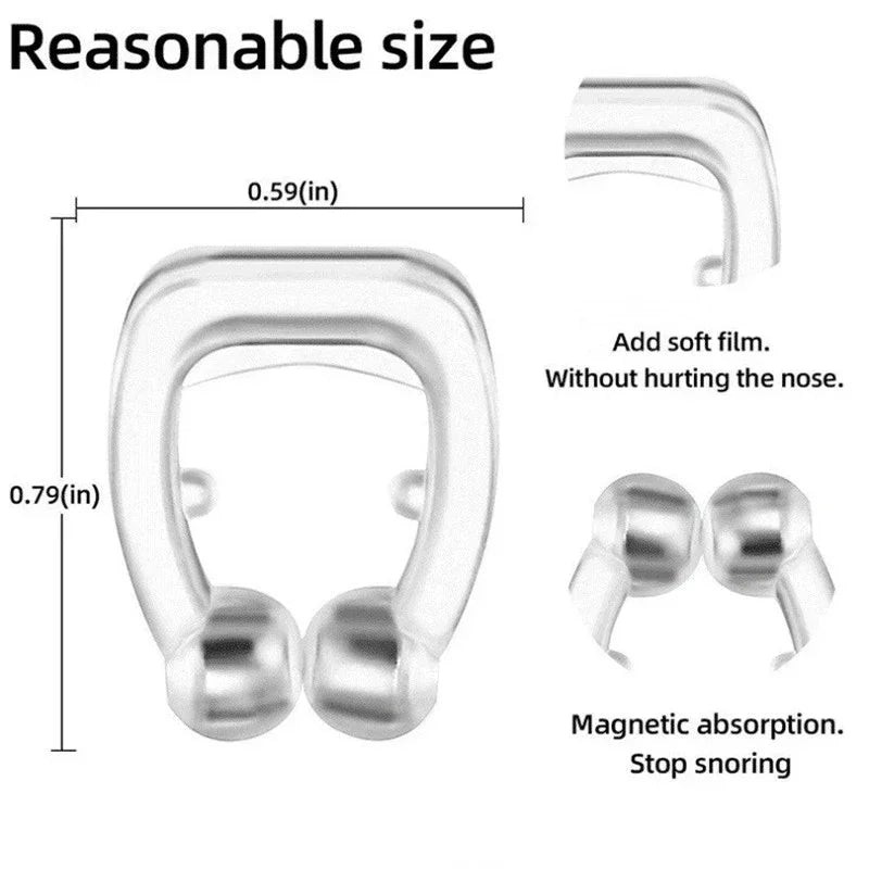 Magnetic Snore Stopper Nose Clip - Easy Breathing Aid for Better Sleep, 1/2/4PCS