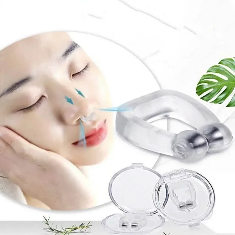 Magnetic Snore Stopper Nose Clip - Easy Breathing Aid for Better Sleep, 1/2/4PCS