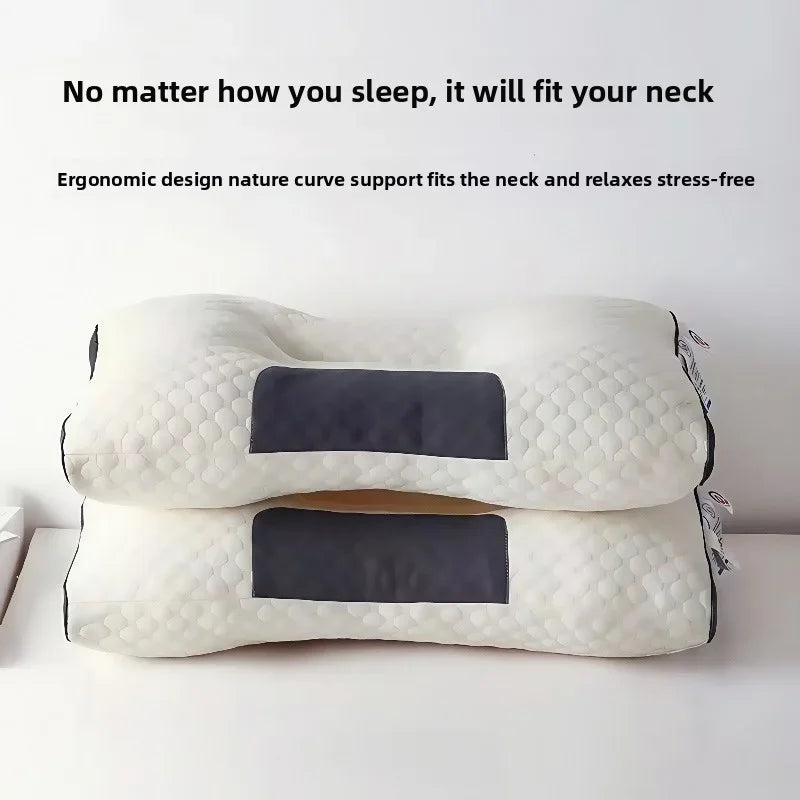 Cervical Support Pillow - Premium Non-Collapsing Massage Pillow for Restful Sleep