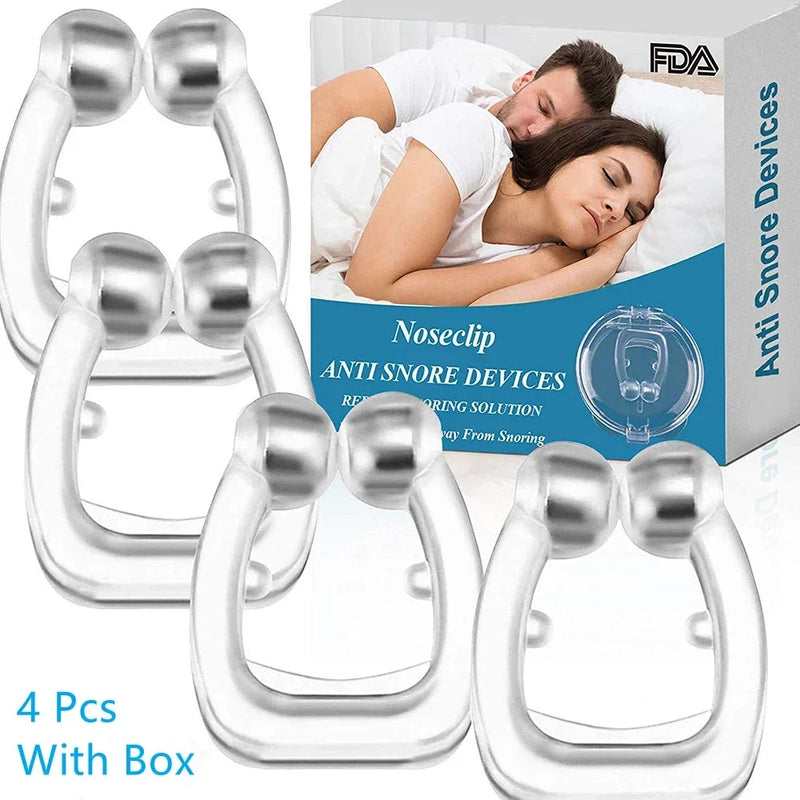 Magnetic Snore Stopper Nose Clip - Easy Breathing Aid for Better Sleep, 1/2/4PCS